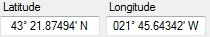 2. GPS coordinates
